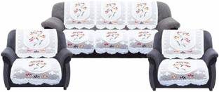 pk craft Polycotton 3+1+1 Seater Sofa Embroidered Cover
