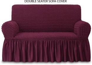 Magic Cover Polyester 2 Seater Sofa Checkered Cover