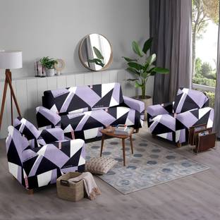 Flipkart SmartBuy Polyester 3+1+1 Seater Sofa Abstract Cover