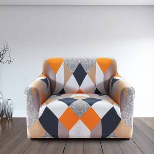 igi Polyester Geometric 1 Seater Sofa Cover