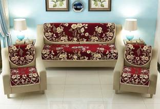 AK Decor Cotton 3+1+1 Seater Sofa Abstract Cover