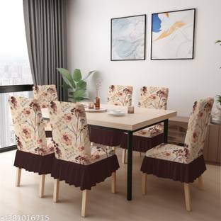 DECORIAN Polycotton Abstract 6 Seater Chair Cover
