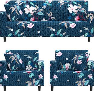 FurShine Polyester Checkered 3+1+1 Seater Sofa Cover