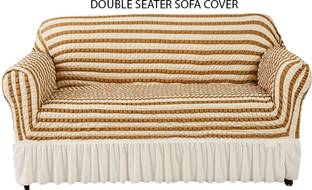 Magic Cover Polyester 1 Seater Sofa Checkered Cover