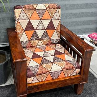 ohello Polycotton Geometric 1 Seater Chair Cover