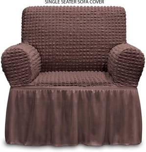 Magic Cover Polyester 1 Seater Sofa Embroidered Cover