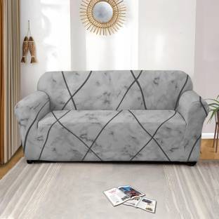 lukzer Polyester 2 Seater Sofa Geometric Cover