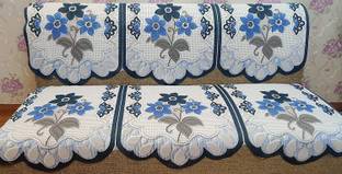 EASTTARDOMM Cotton 3 Seater Sofa Floral Cover