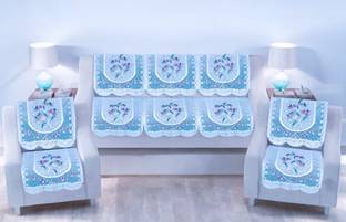 WONDERLAND Polycotton Floral 3+1+1 Seater Sofa Cover