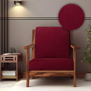 DECORIAN Velvet 3+1+1 Seater Sofa Plain Cover