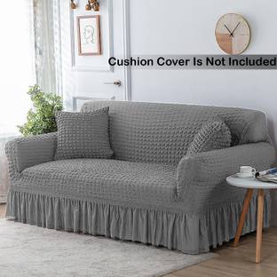 lukzer Polyester 1 Seater Sofa Checkered Cover