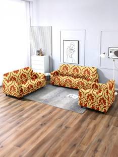 Cortina Polyester Abstract 3+1+1 Seater Sofa Cover