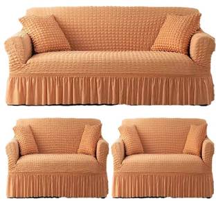 TONY STARK Polycotton Striped 3+1+1 Seater Sofa Cover