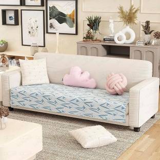 lukzer Polyester 4 Seater Sofa Floral Cover