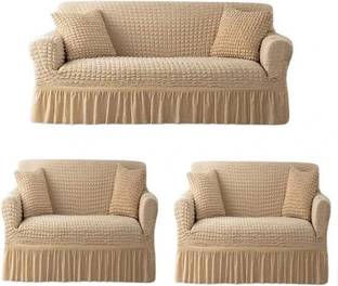 TONY STARK Polycotton 3+1+1 Seater Sofa Striped Cover