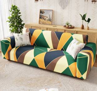 lukzer Polyester 4 Seater Sofa Floral Cover