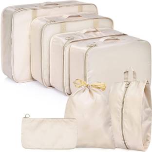 Grilazza 7 PCS Luggage Packing Laundry Cubes Organizer Carry Suitcase Clothes Bag Set Travel Toiletry Kit
