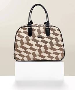 FLYIT Travel Duffel Bag cream Duffel Without Wheels (cream) Small Travel Bag  - (30x40x21)