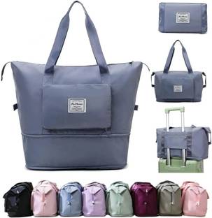 Woomzy Large Capacity Folding Bag, Travel Lightweight Waterproof Carry Luggage Bag Small Travel Bag  - Larg