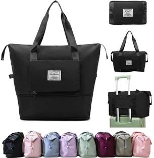 Woomzy Large Capacity Folding Bag, Travel Lightweight Waterproof Carry Luggage Bag Small Travel Bag  - Larg