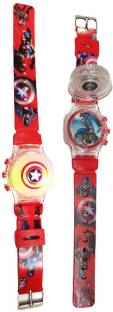 Vrinde Captain America Kids toy spinner light watch