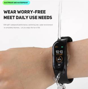SACRO CKI221S_M4 SMART FITNESS BAND WITH HEART RATE SENSOR SLEEP MONITOR FUMCTION