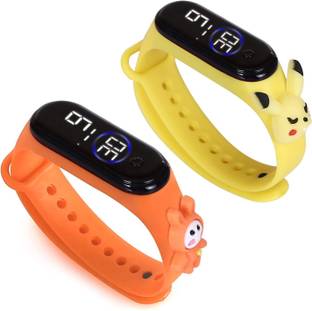 HYPERLEX Stylish Unisex Digital LED Bracelet Band Wrist Watch for Kids, Boys & Men