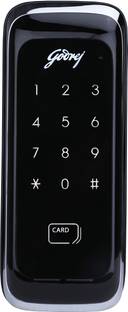 Godrej Locks Advantis Rimtronic RF Digital Lock for Wooden Door | 2 in 1 Access | PIN Access | RFID Card Smart Door Lock