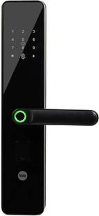 Yale YDME 100 NxT Smart Digital Lock for Wooden Door with Fingerprint, RFID, Pin Code, Mechanical Key & Alarm Feature Smart Door Lock