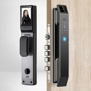 GOLENS X95 Luxury Smart Door Lock | 8 Ways Unlocking |3D Face ID| Fingerprint | Mobile App | RFID Card | PIN | OTP | Mechanical Key |Camera Technology| Keyless Entry Digital Lock (2 Year Warranty) Smart Door Lock