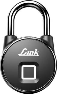 Link Smart Fingerprint Padlock With 2 Way Access Fingerprint & Mobile App Access, Suitable For Bags, Suitcase, Bike, Garage Door, Cabinet, Warehouse Doors and Shutters. Smart Door Lock