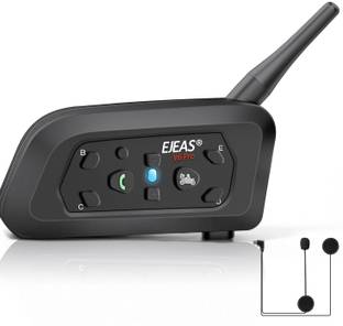 EJEAS V6 Bluetooth Helmet Intercom for 6 Riders (Single Unit) Smart Headphones