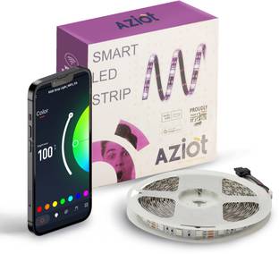 AZIOT Smart LED Strip Light (RGB WiFi+BLE), 5m, Music Sync, TV & Decor Lighting Light Strip