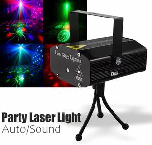 Daily Needs Shop LED Strobe Stage Light Sound Laser Projector With 12 Modes Effects