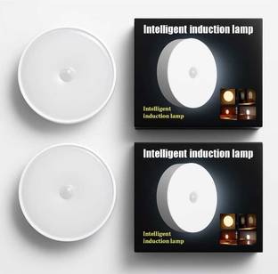 SAASO COOL WHITE BODY INDUCTION SENSOR LED NIGHT LIGHT FOR HOME Motion Sensor Light