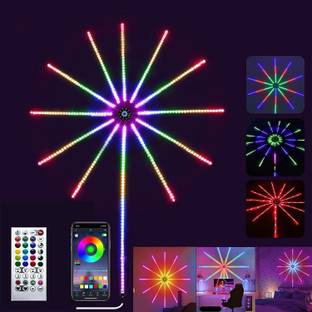 SellRider Smart Firework Strip Light for Bedroom Decoration with Remote App Control Light Strip