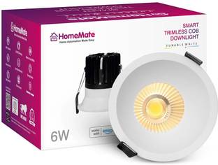 HomeMate WiFi Smart Trimless COB Downlight | 6 Watt Ceiling Lamp