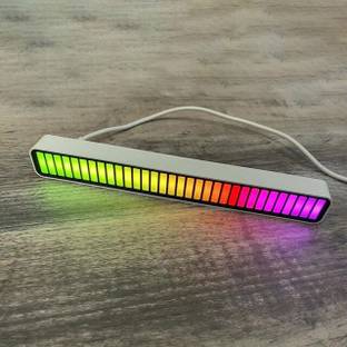 play run ™Led RGB Light Bar, 32 Bit RGB Music Level Indicator Light USB Charge Smart Sensor Light