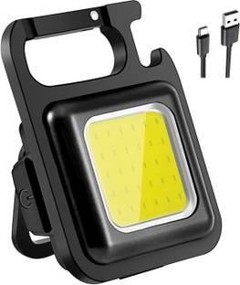 WEFLY LED COB Mini Flashlights Bright USB Rechargeable light with keychain Torch Light Strip