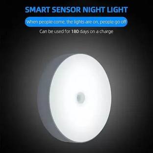 NKL LED Smart Motion Sensor Light 127 USB Rechargeable Stick-Anywhere Night light 6 hrs Bulb Emergency Light
