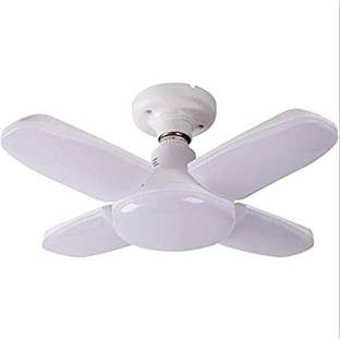 RAYLUMENO 28W Mini Foldable Fan Blade LED Bulb B22 Bright Angle Adjustable Ceiling Lamp