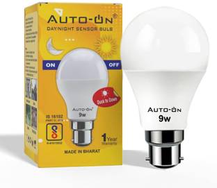 auto-on Day/Night Sensor Bulb 9W (Automatic ON During Night OFF During Day)(Pack of 1) Smart Bulb