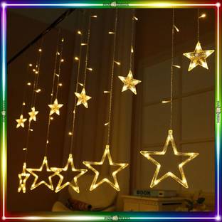 Pick Ur Needs 138 LEDs 2.49 m Yellow Color Changing, Flickering Star Rice Lights