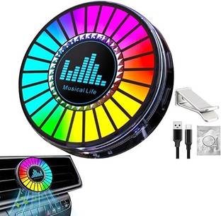 CLVMART Music Level Light LED Car Air Freshener Motion Sensor Light