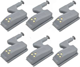 amg digital Pack of 6 Cabinet Hinge Led Sensor Lights for Bedroom Cupboard Closet Wardrobe Smart Bulb