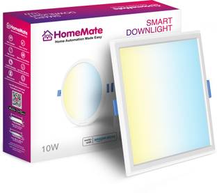 HomeMate WiFi+BLE CCT Smart LED Downlight | 15 Watt, Square