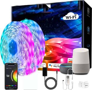 Gesto 5 Meter Smart Led Strip |Music Sync With Alexa And Google|App Controlled Strip Light Strip
