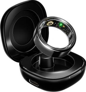 boAt Active w/ Portable Charging Case, Lightweight Stainless-Steel Design Smart Ring
