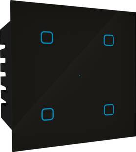 HomeMate Wi-Fi Smart 4 Gang Switch | Works with Amazon Alexa, Google Assistant & Siri Smart Switch