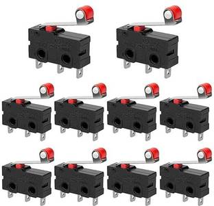 Yellow Tommy MICRO LIMIT SWITCH with Momentary Roller Lever Arm AC 250V 5A SPDT